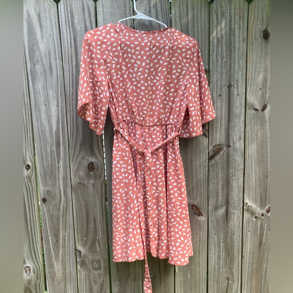 SHEIN Patterned Wrap Dress - Picture 3 of 3